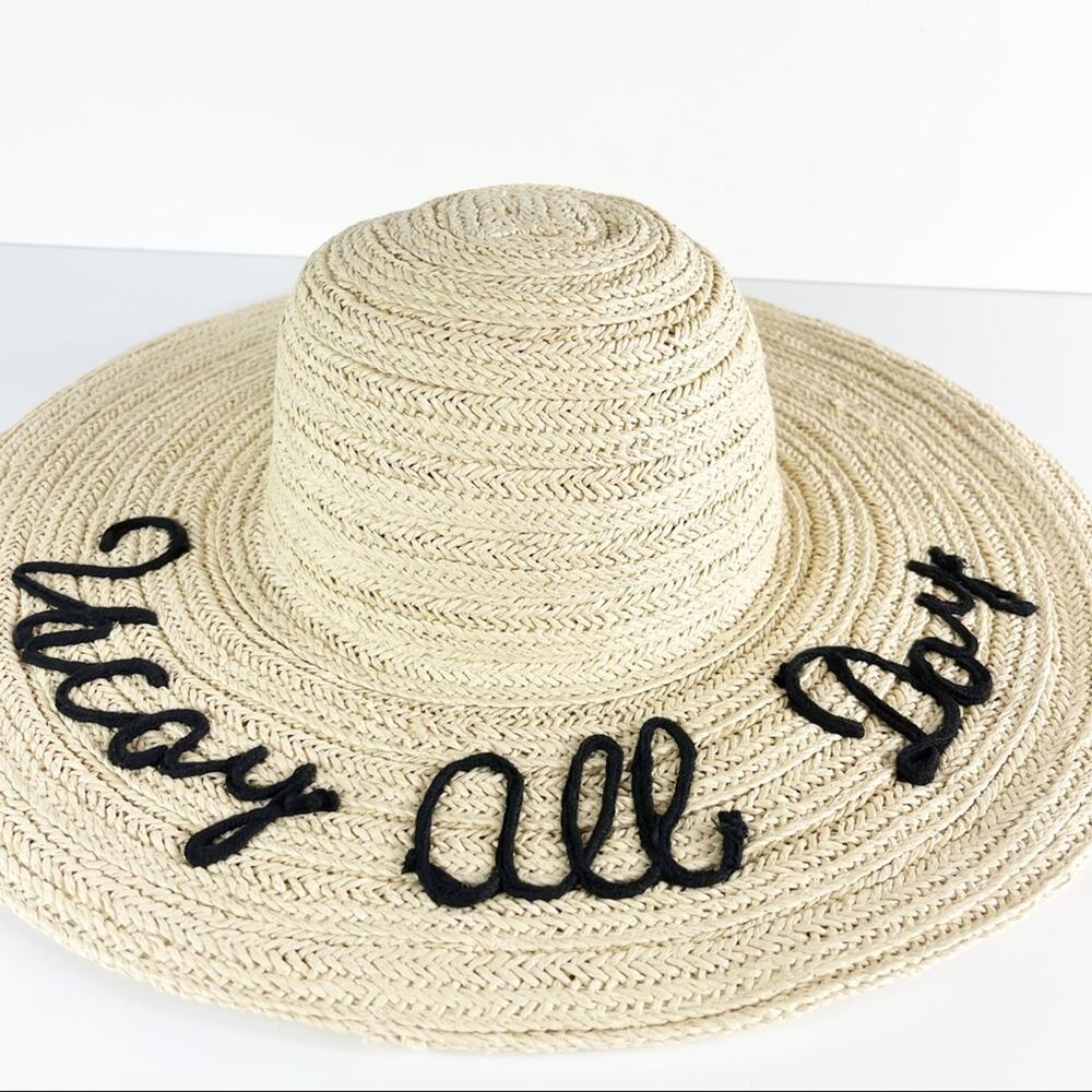 Melrose and Market NWT Embroidered Floppy Hat O/S - Picture 5 of 7